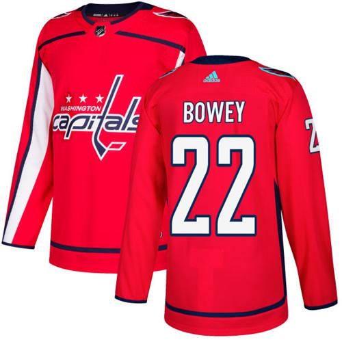 Adidas Men Washington Capitals 22 Madison Bowey Red Home Authentic Stitched NHL Jersey
